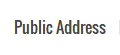Public Address